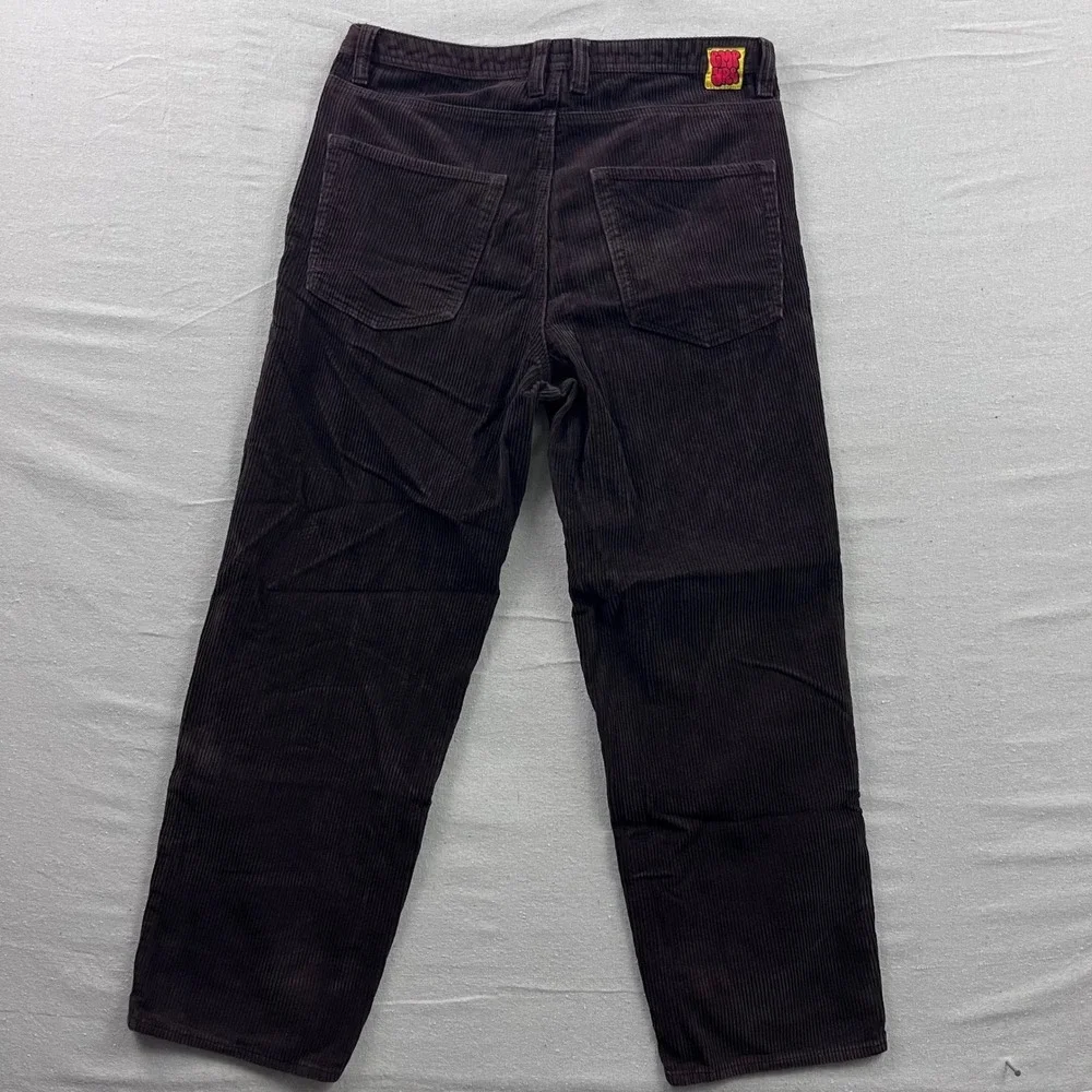 Empyre Relaxed Fit Corduroy Pants Mens 32 Dark Brown Skate Baggy Wide Leg‎
